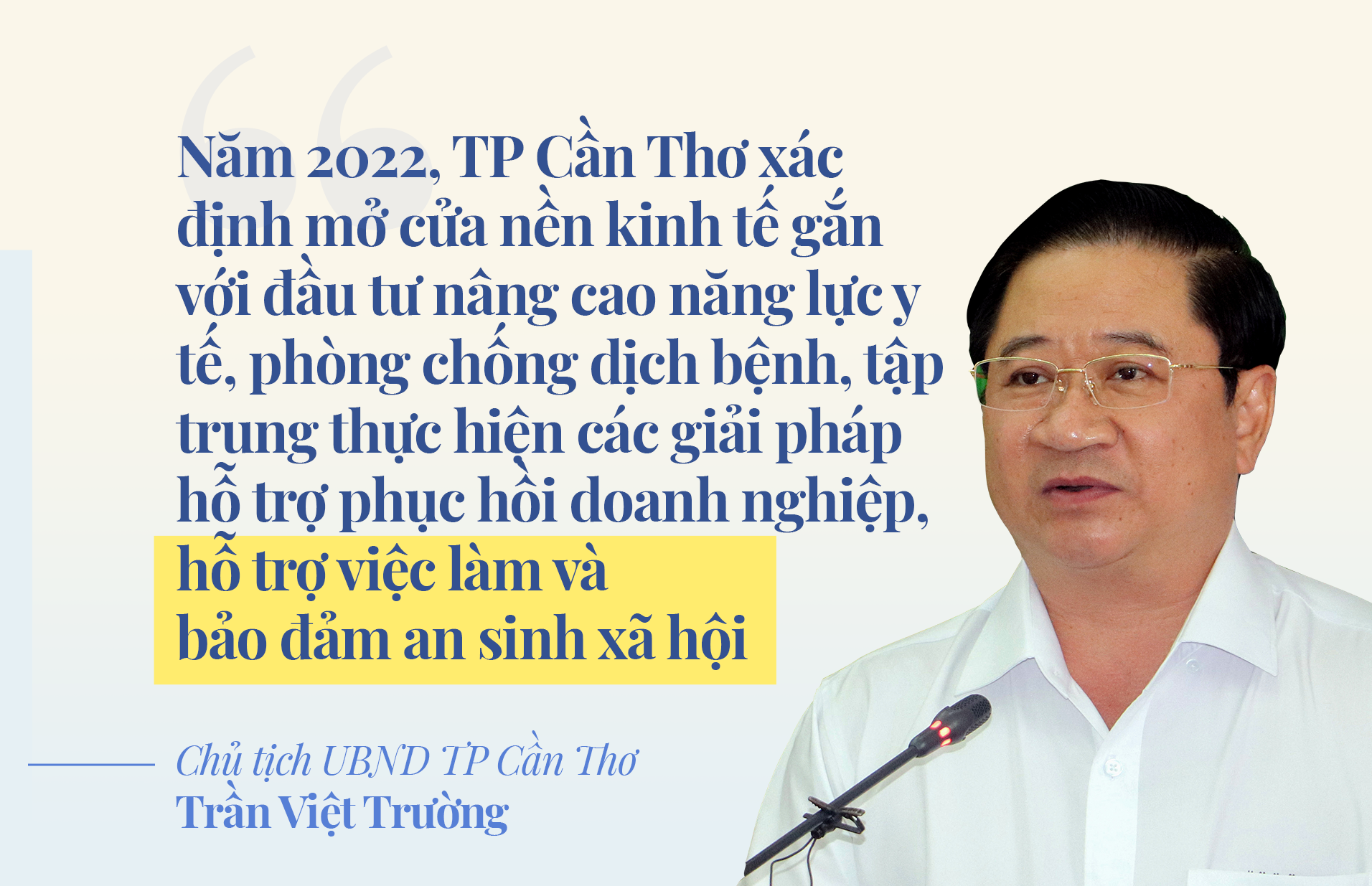 Chủ tịch TP Cần Thơ Trần Việt Trường: Tạo sức bật  từ cơ chế đặc thù - ảnh 2