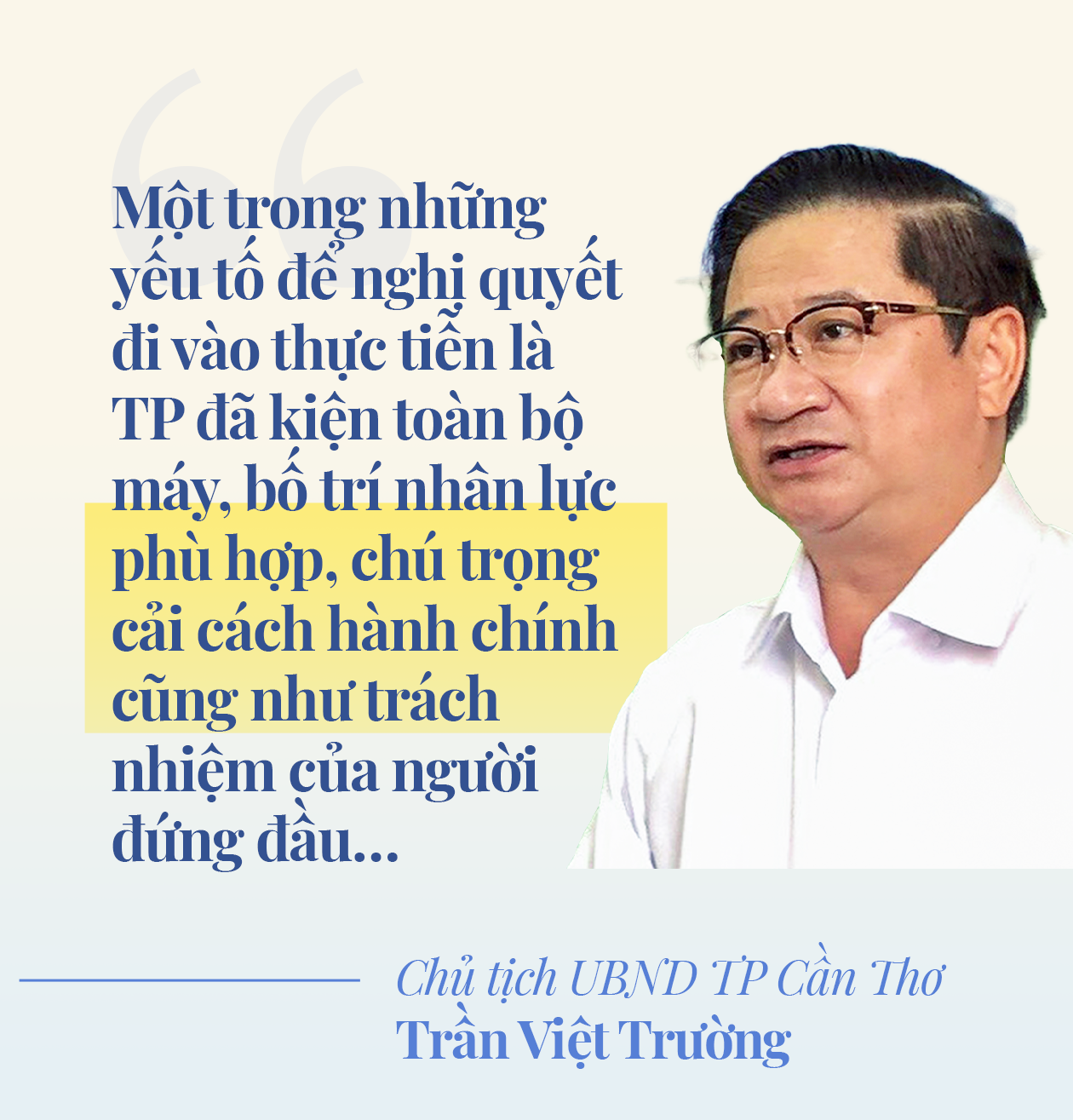 Chủ tịch TP Cần Thơ Trần Việt Trường: Tạo sức bật  từ cơ chế đặc thù - ảnh 5