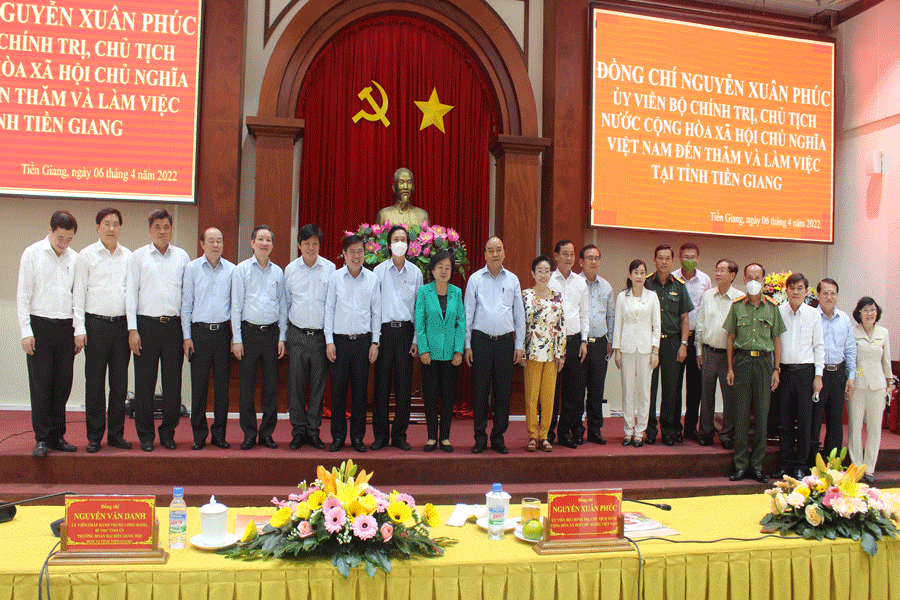 Chủ tịch nước thăm và làm việc tại tỉnh Tiền Giang - ảnh 4