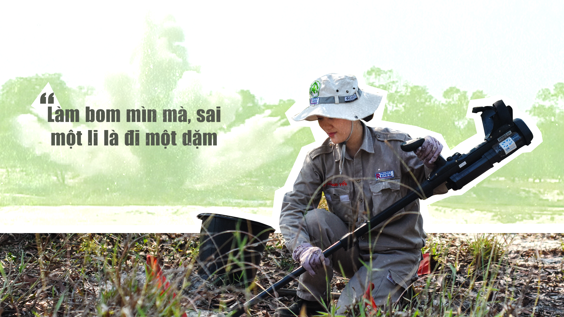 Đội nữ rà phá bom, mìn vùng ‘đất lửa’ Quảng Trị ảnh 1