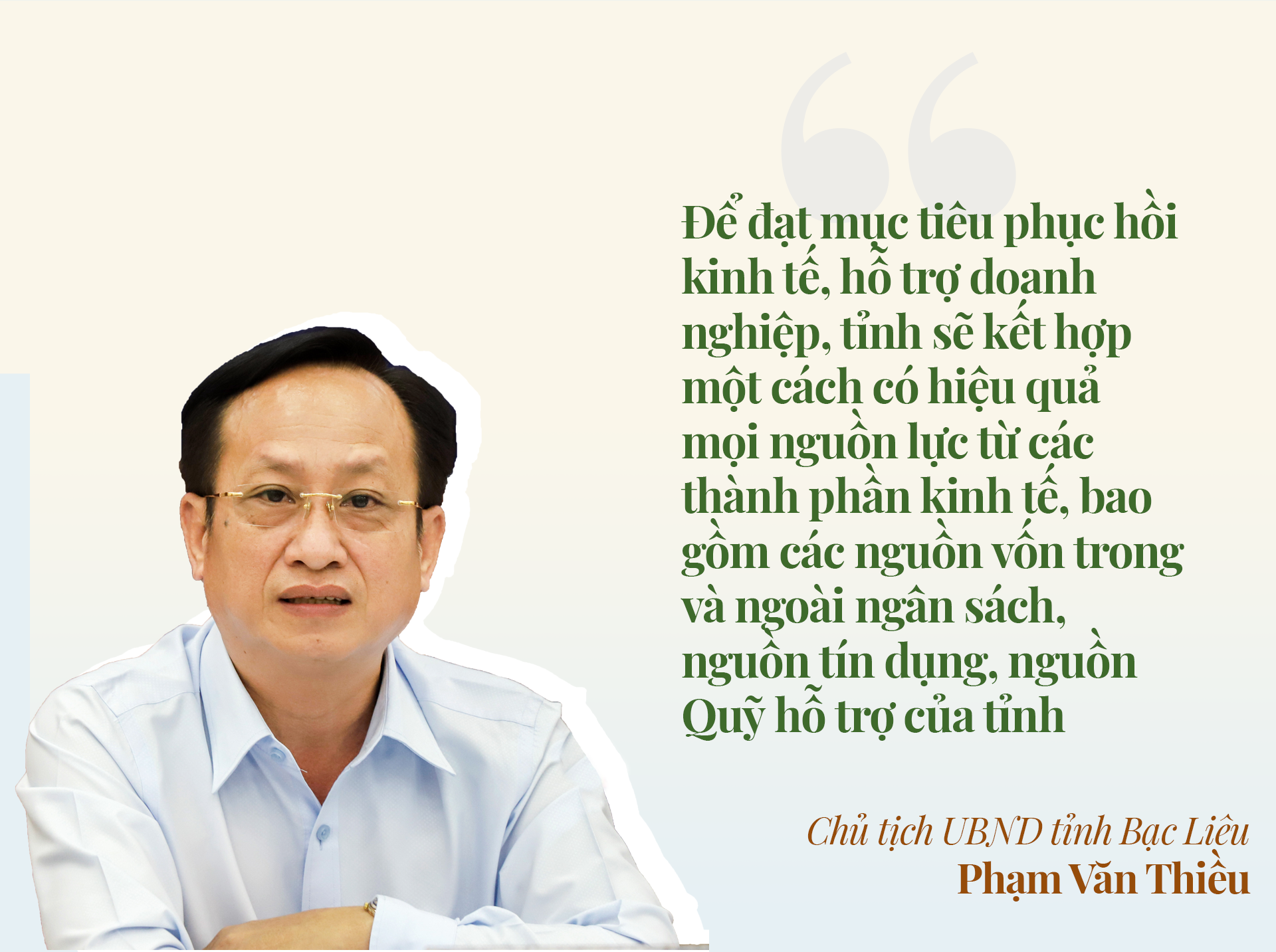 Chủ tịch Phạm Văn Thiều: Bạc Liêu với thế chân kiềng để phát triển ảnh 8
