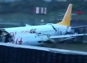Video: Máy bay chở 177 hành khách gãy đôi khi hạ cánh