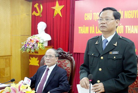 Tổng Thanh tra Chính phủ Huỳnh Phong Tranh báo cáo Chủ tịch Quốc hội những hoạt động của ngành