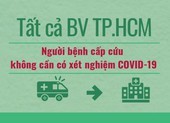 Tất cả BV TP.HCM: Người bệnh cấp cứu không cần có sẵn xét nghiệm COVID-19
