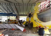 'Đột nhập' nơi sản xuất mô hình cho đường hoa Cần Thơ 2020