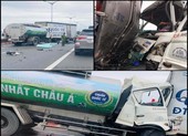 Tông xe liên hoàn, cầu Cần Thơ kẹt xe nghiêm trọng
