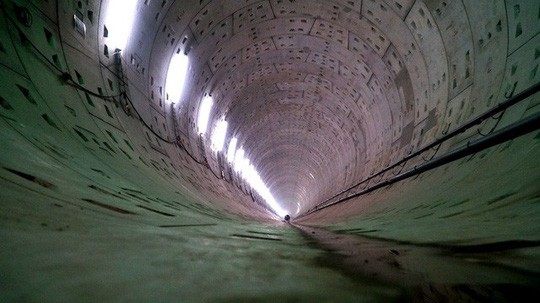 Cận cảnh bên trong đường hầm tuyến Metro đầu tiên của TPHCM - Ảnh 11. Cận cảnh bên trong đường hầm tuyến Metro đầu tiên của TPHCM - Ảnh 11.