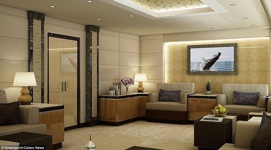 Phòng khách được bài trí trông giống như một khách sạn sang trọng. Phòng khách được bài trí trông giống như một khách sạn sang trọng.