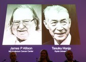 2 tác giả nghiên cứu điều trị ung thư nhận Nobel y học 2018