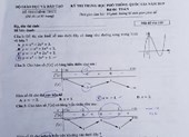 Đề thi chính thức của Bộ GD&ĐT môn Toán
