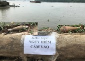 2 quả đạn cối còn nguyên kíp nổ ở ven sông Sài Gòn