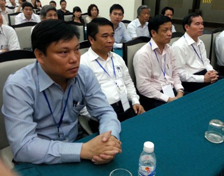 Các ứng viên thi tuyển Tổng cục trưởng Tổng cục Đường bộ Việt Nam hồi tháng 4/2014.