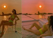 Loạt sao Việt về từ vùng dịch COVID-19, Minh Hằng khoe dáng