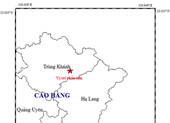Chỉ trong 3 giờ, Cao Bằng xảy ra hai trận động đất