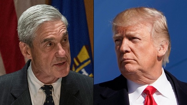 Có thông tin công tố viên đặc biệt Robert Mueller (trái) muốn triệu tập Tổng thống Donald Trump (phải) ra tòa. Ảnh: CNN