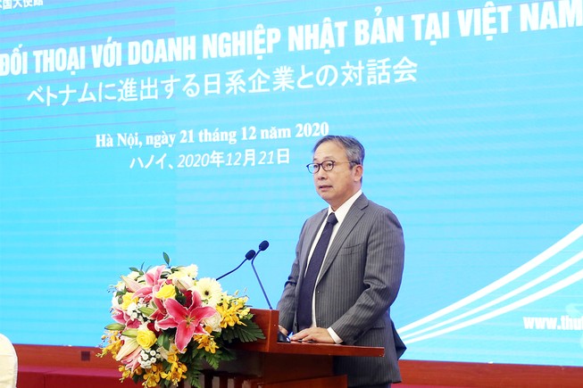 Đại sứ Nhật Bản tại Việt Nam Yamada Takio cho biết Việt Nam đứng đầu khi các công ty Nhật thúc đẩy đa dạng chuỗi cung ứng. Ảnh: VGP