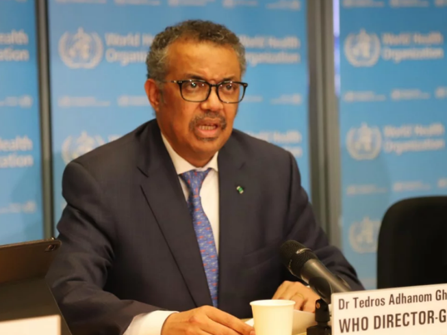 Tổng giám đốc WHO Tedros Adhanom Ghebreyesus. Ảnh: XINHUA