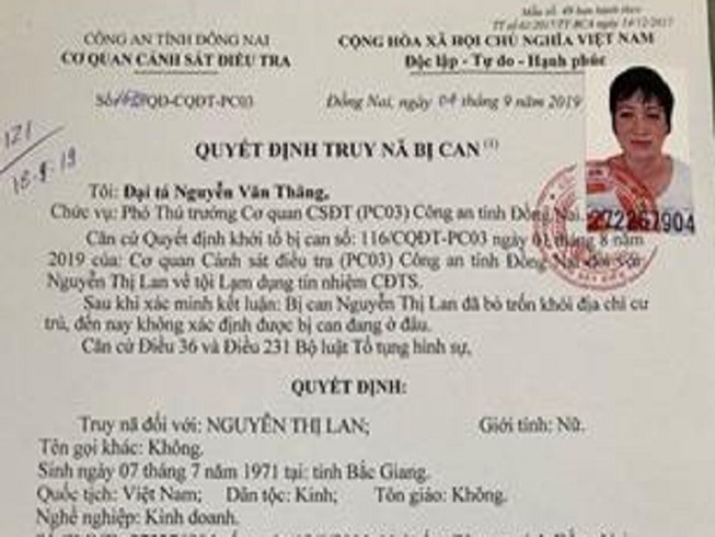 Đồng Nai: Bắt 'nữ quái' trốn lệnh truy nã đặc biệt nguy hiểm