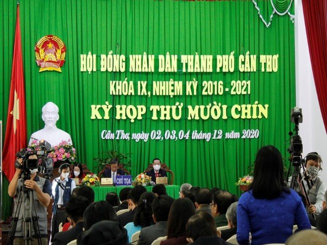 Kỳ họp HĐND TP Cần Thơ gần đây nhất là kỳ họp thứ 19 hồi cuối năm 2020. Ảnh: NHẪN NAM
