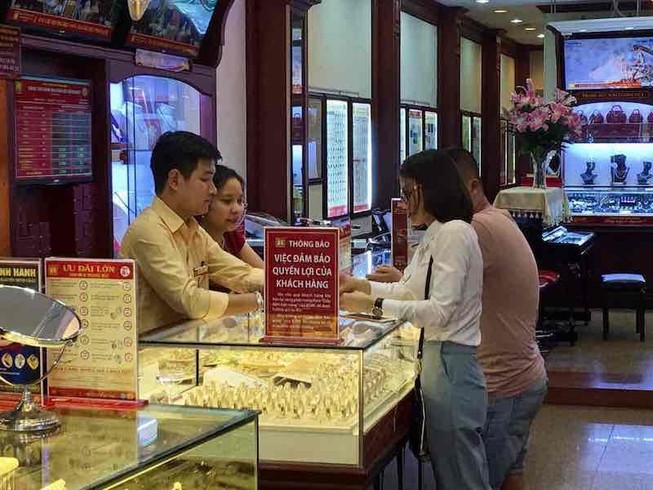 Giá vàng đang tăng nhanh