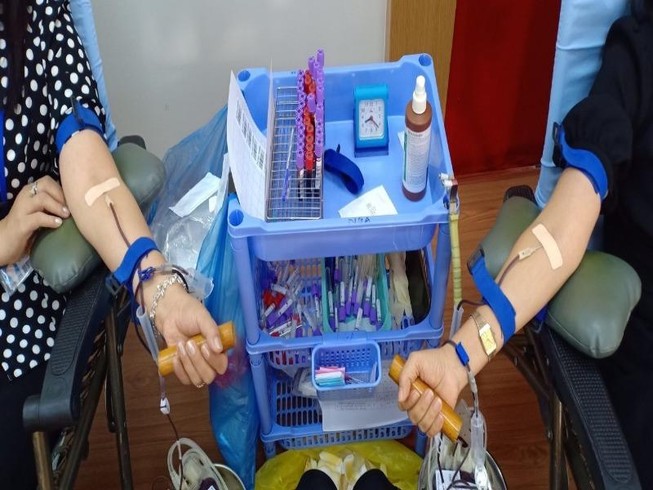 Công đoàn viên Sở Tư pháp TP.HCM hiến máu tình nguyện
