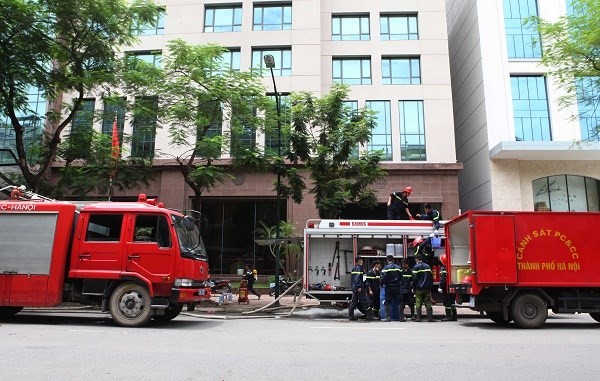 Cháy tầng hầm tòa nhà Ngân hàng Nhà nước
