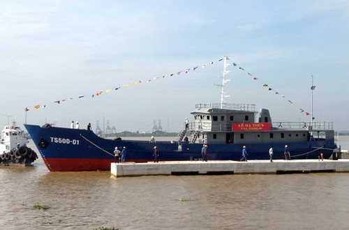 Hạ thủy tàu trinh sát đầu tiên cho Cảnh sát biển Việt Nam