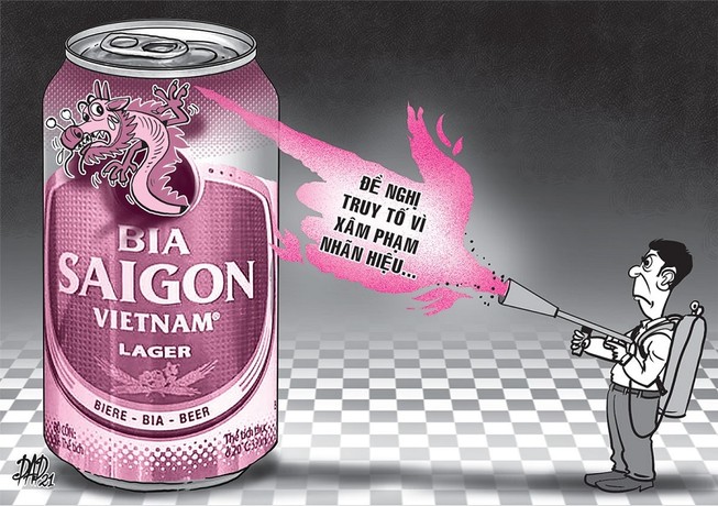 Đề nghị truy tố vụ xâm phạm nhãn hiệu bia Sài Gòn