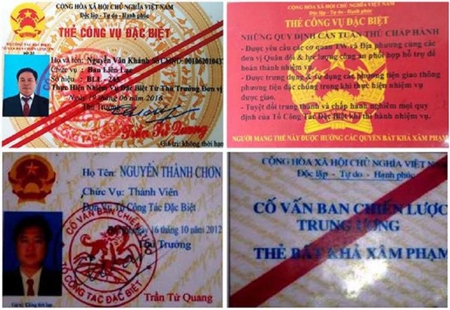 Dùng thẻ 'bất khả xâm phạm' dọa CSGT