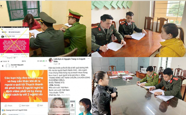 Hàng loạt trường hợp đăng tải thông tin không đúng sự thật liên quan đến dịch COVID-19 bị công an triệu tập