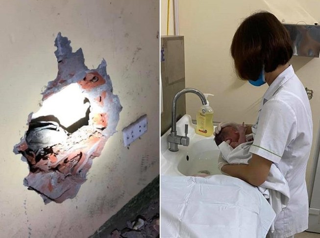 Công an đề xuất khen 5 người cứu bé sơ sinh trong kẹt tường