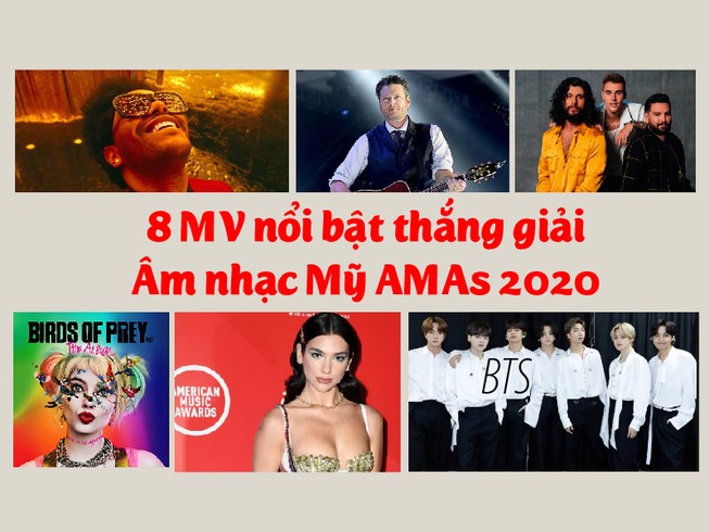 8 MV nổi bật thắng giải Âm nhạc Mỹ AMAs 2020