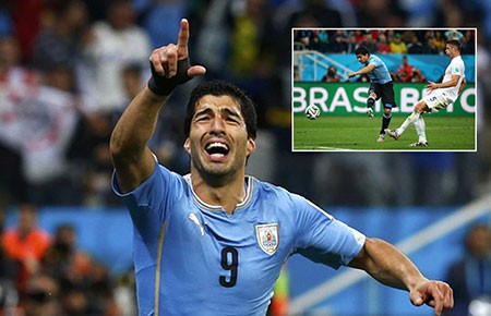 Bảng D: Anh - Uruguay (1-2): Sát thủ Suarez!