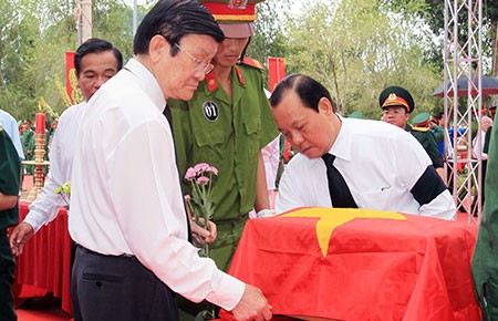 Truy điệu và an táng 36 liệt sĩ hy sinh từ 1969