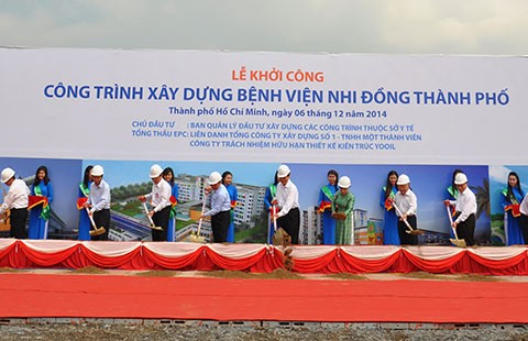 Khởi công BV Nhi đồng TP