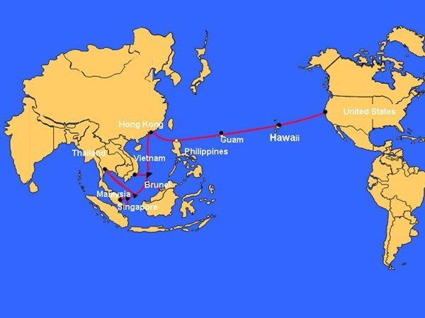 Lại đứt cáp quang AAG nối Internet Việt Nam đi quốc tế