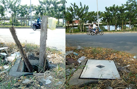 Hố ga đã có nắp đậy