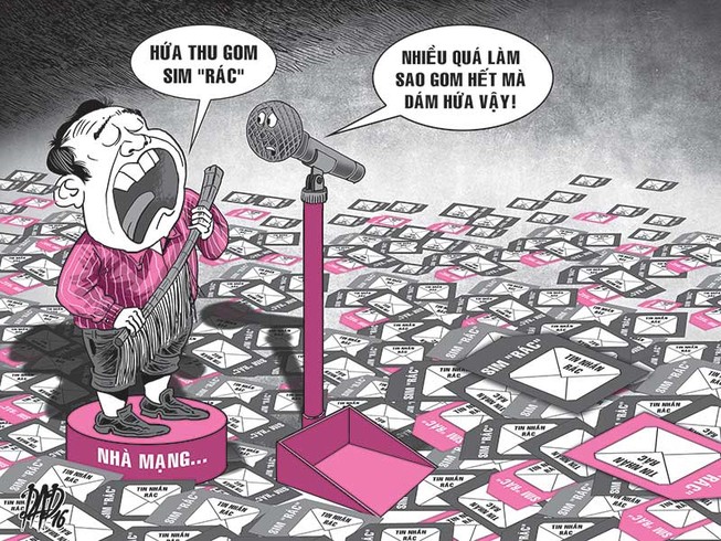 Nhà mạng cam kết xóa, sao tin rác vẫn tung hoành ?