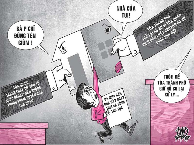 1 vụ kiện dưới đẩy lên, trên trả xuống...