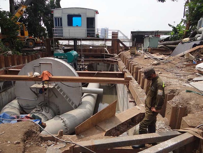 Trạm bơm chống ngập khổng lồ 2 lần lỗi hẹn