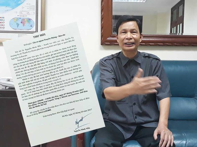 Không cho ông Nguyễn Minh Mẫn họp báo
