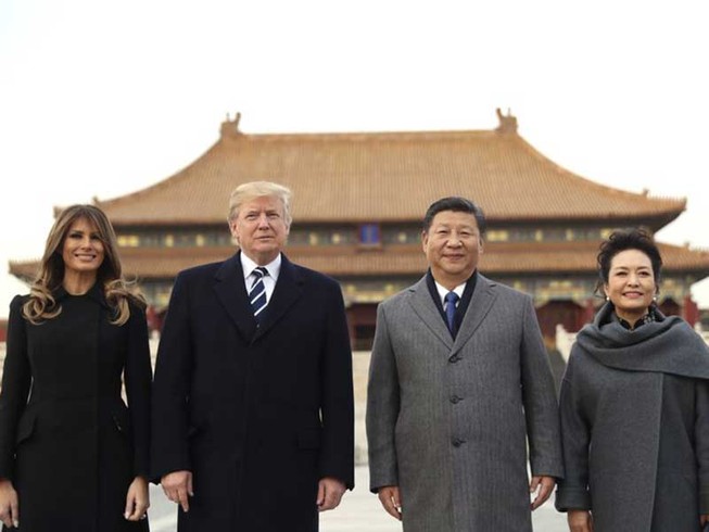 Trung Quốc long trọng đón tiếp ông Trump