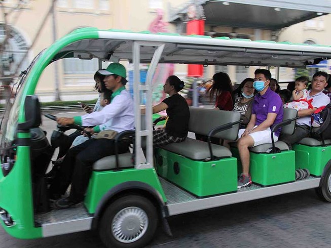 Đề xuất đón khách từ bến tàu bằng xe điện