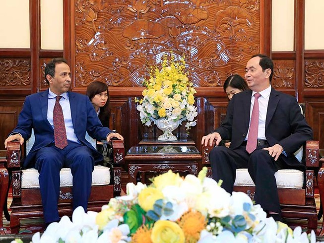 Chủ tịch nước Trần Đại Quang tiếp đại sứ UAE