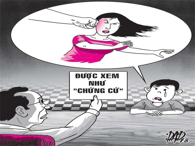 Con nói cha đánh chửi mẹ, tòa cho ly hôn