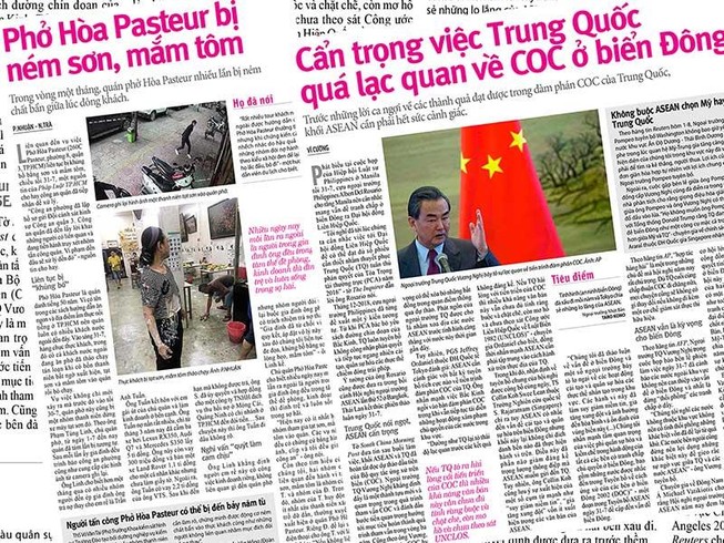 Vụ phở Hòa Pasteur bị tạt mắm tôm: Công an ở đâu?