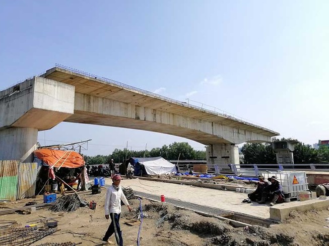 Cầu Phước Lộc chưa thể nối đôi bờ Nhà Bè