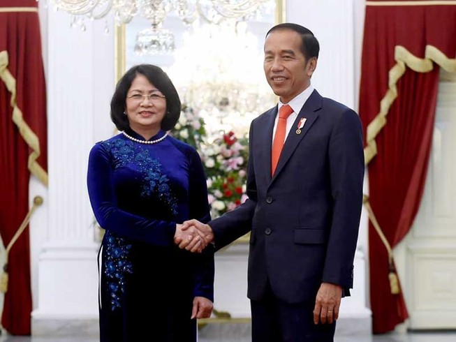 Phó Chủ tịch nước hội kiến Tổng thống Indonesia