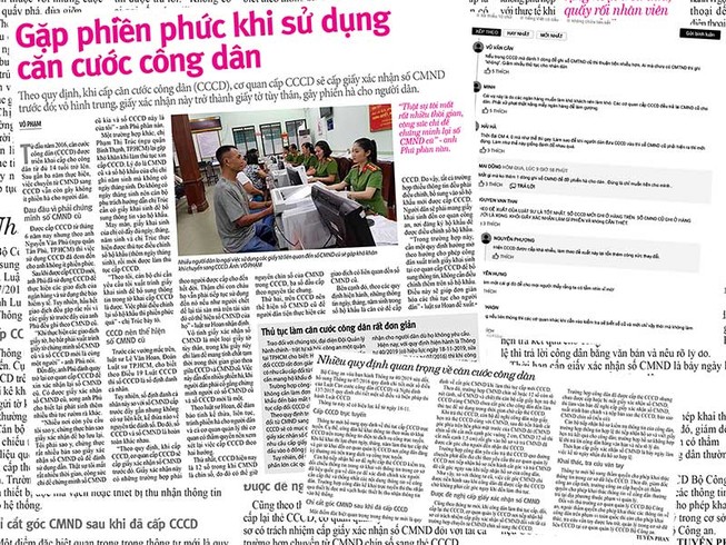 Dân mong bỏ giấy xác nhận khi dùng căn cước công dân