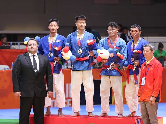 Kurash đoạt 5 HCV, Việt Nam giữ vị trí nhì toàn đoàn